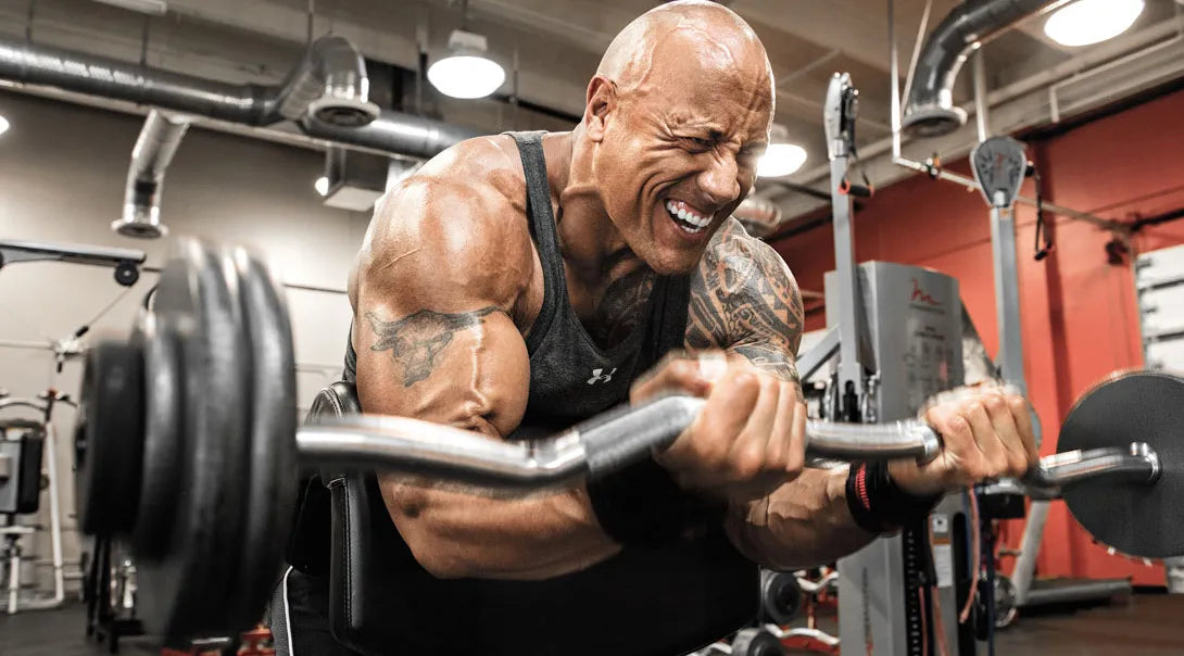 The Rock's Arm Workout Routine That Built 21-Inch Arms
