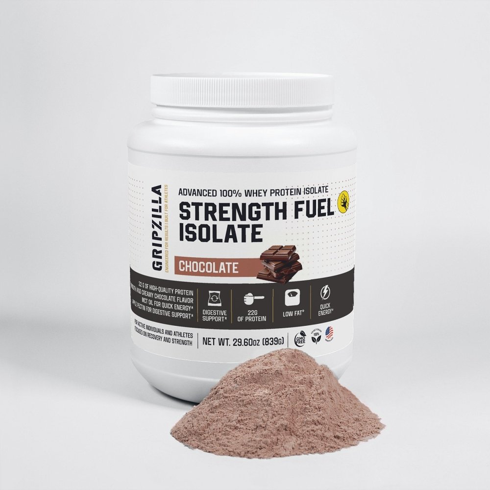 Advanced 100% Whey Protein Isolate (Chocolate) - Gripzilla - The Best Grip and Forearm Strength Exercises, Arm Wrestling Tools, Hand Grippers to Improve Grip Strength