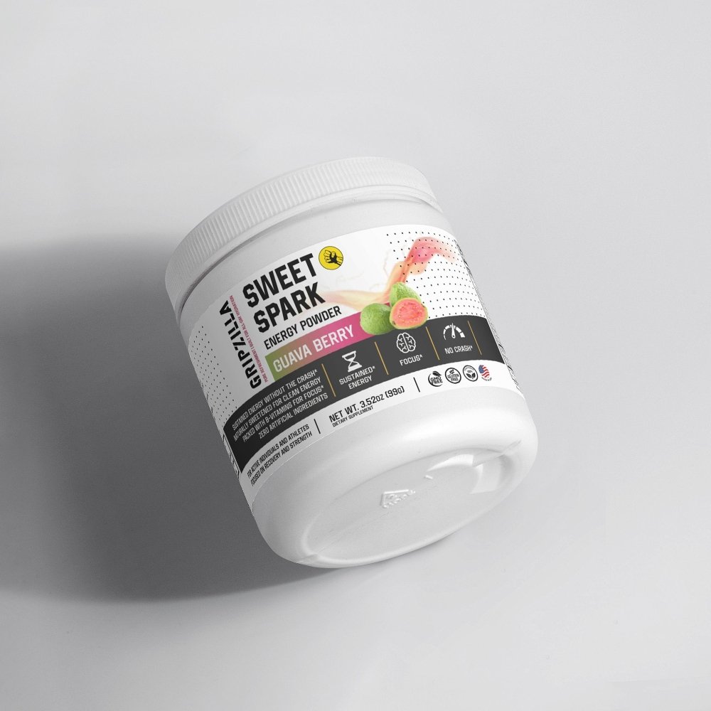 Energy Powder (Guava Berry) - Gripzilla - The Best Grip and Forearm Strength Exercises, Arm Wrestling Tools, Hand Grippers to Improve Grip Strength