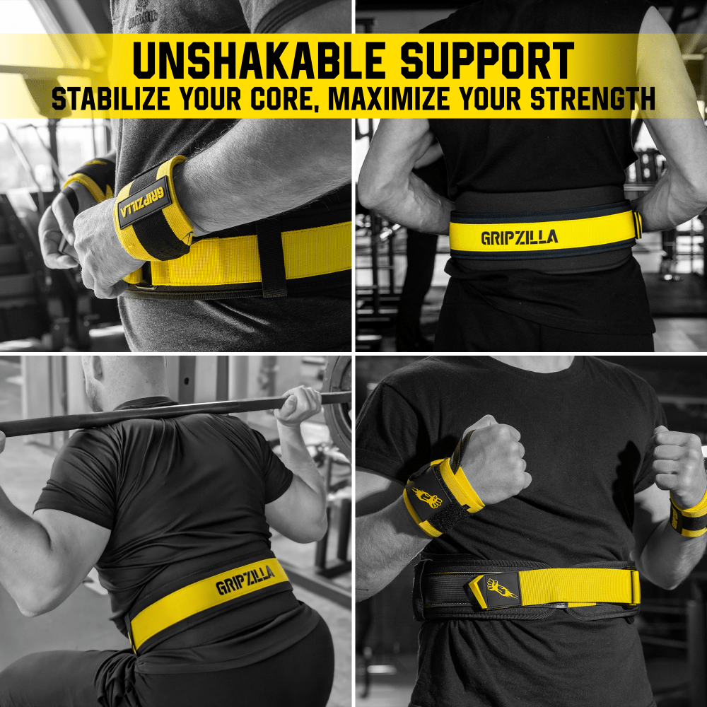 Lifting Belt - Gripzilla - The Best Grip and Forearm Strength Exercises, Arm Wrestling Tools, Hand Grippers to Improve Grip Strength