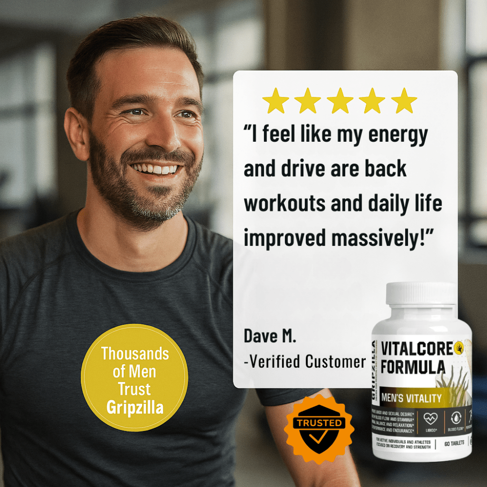 Men's Vitality - Gripzilla - The Best Grip and Forearm Strength Exercises, Arm Wrestling Tools, Hand Grippers to Improve Grip Strength