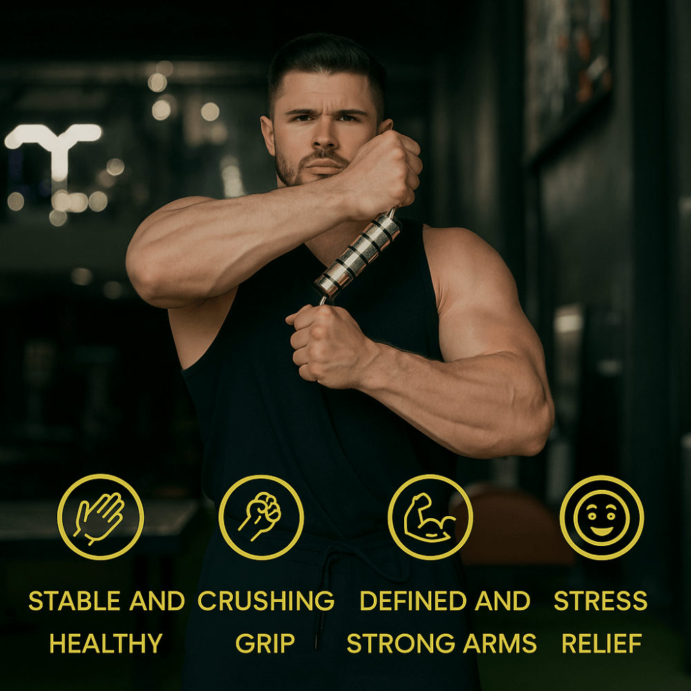 Tornado - The Most Powerful Grip and Forearm Builder - Gripzilla - The Best Grip and Forearm Strength Exercises, Arm Wrestling Tools, Hand Grippers to Improve Grip Strength