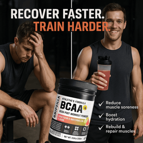 BCAA Post Workout Powder (Honeydew/Watermelon) - Gripzilla - The Best Grip and Forearm Strength Exercises, Arm Wrestling Tools, Hand Grippers to Improve Grip Strength