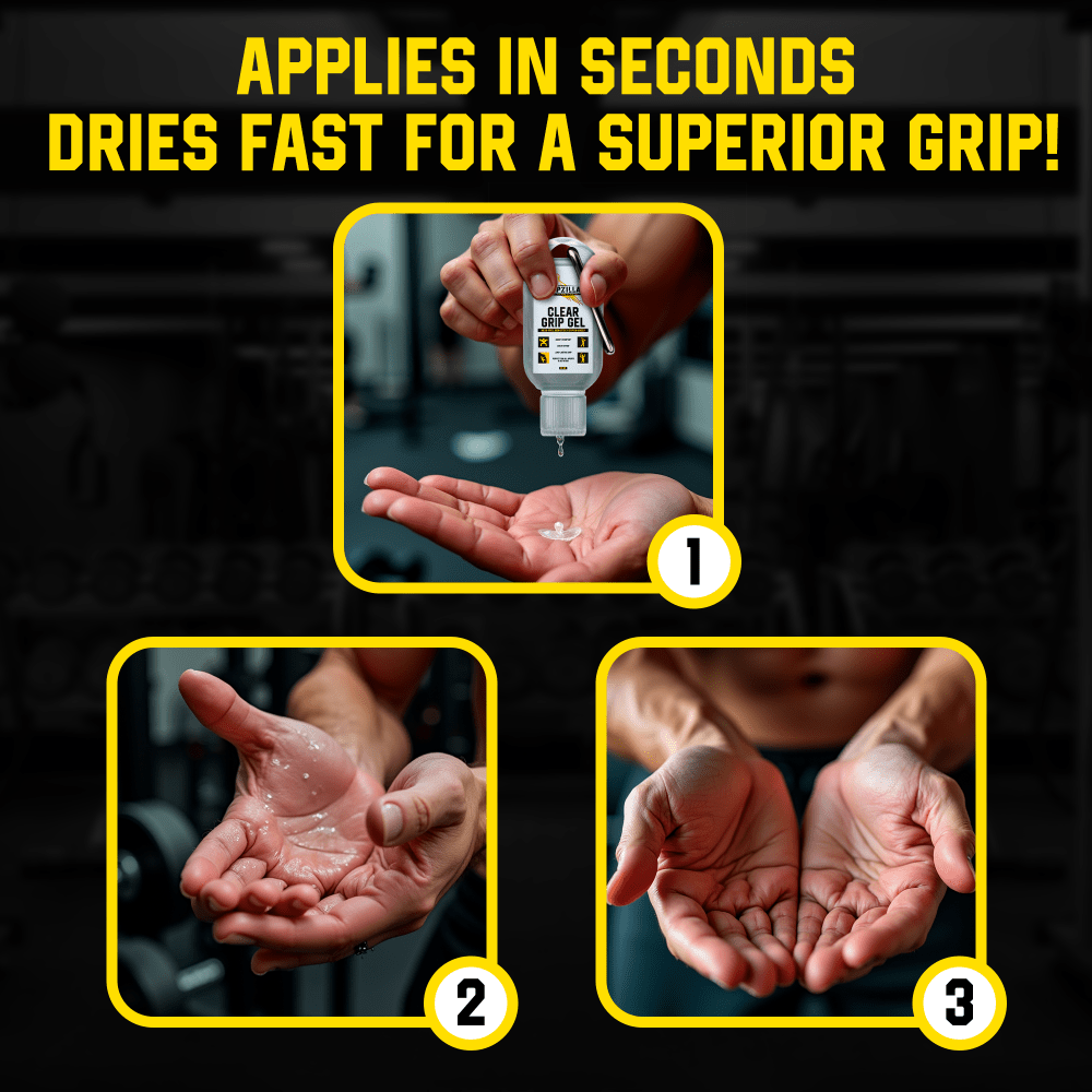 Clear Grip Gel - Gripzilla - The Best Grip and Forearm Strength Exercises, Arm Wrestling Tools, Hand Grippers to Improve Grip Strength