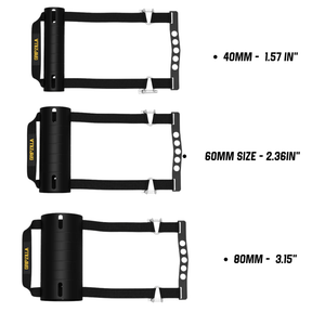 Complete Wrist Cupping Handle Set - 40mm, 60mm & 80mm Bundle for Arm Wrestling & Grip Strength Training - Gripzilla - The Best Grip and Forearm Strength Exercises, Arm Wrestling Tools, Hand Grippers to Improve Grip Strength