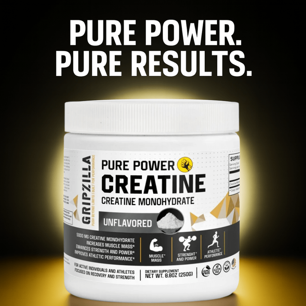 Creatine Monohydrate - Gripzilla - The Best Grip and Forearm Strength Exercises, Arm Wrestling Tools, Hand Grippers to Improve Grip Strength