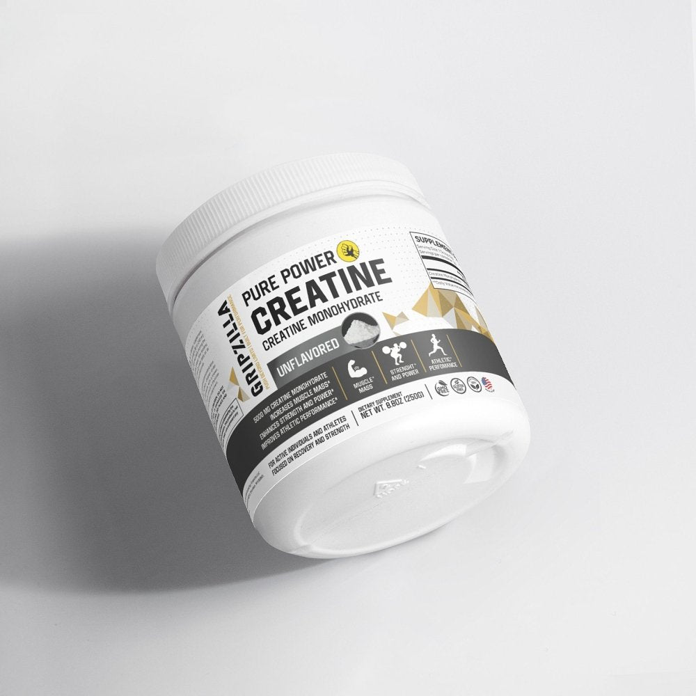 Creatine Monohydrate - Gripzilla - The Best Grip and Forearm Strength Exercises, Arm Wrestling Tools, Hand Grippers to Improve Grip Strength