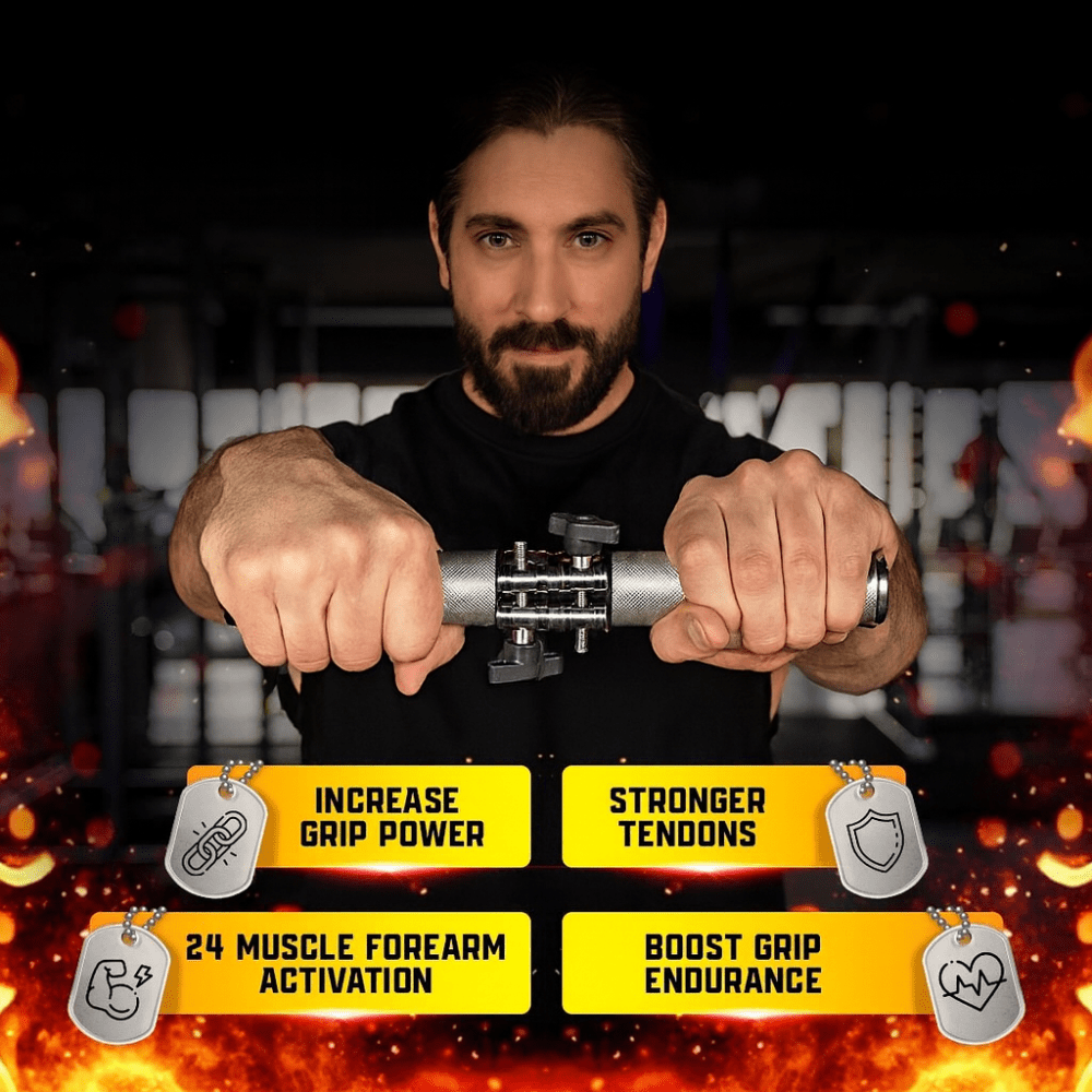 Dynamo - Grip Wrist and Forearm Strengthener - Gripzilla - The Best Grip and Forearm Strength Exercises, Arm Wrestling Tools, Hand Grippers to Improve Grip Strength