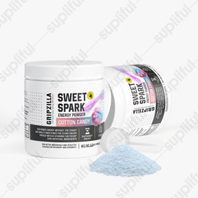 Energy Powder (Cotton Candy) - Gripzilla - The Best Grip and Forearm Strength Exercises, Arm Wrestling Tools, Hand Grippers to Improve Grip Strength