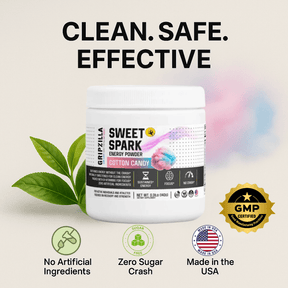 Energy Powder (Cotton Candy) - Gripzilla - The Best Grip and Forearm Strength Exercises, Arm Wrestling Tools, Hand Grippers to Improve Grip Strength