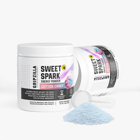 Energy Powder (Cotton Candy) - Gripzilla - The Best Grip and Forearm Strength Exercises, Arm Wrestling Tools, Hand Grippers to Improve Grip Strength