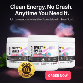 Energy Powder (Cotton Candy) - Gripzilla - The Best Grip and Forearm Strength Exercises, Arm Wrestling Tools, Hand Grippers to Improve Grip Strength