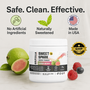 Energy Powder (Guava Berry) - Gripzilla - The Best Grip and Forearm Strength Exercises, Arm Wrestling Tools, Hand Grippers to Improve Grip Strength