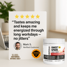 Energy Powder (Strawberry Shortcake) - Gripzilla - The Best Grip and Forearm Strength Exercises, Arm Wrestling Tools, Hand Grippers to Improve Grip Strength