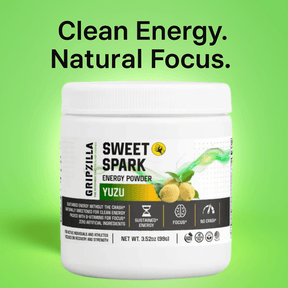 Energy Powder (Yuzu Flavor) - Gripzilla - The Best Grip and Forearm Strength Exercises, Arm Wrestling Tools, Hand Grippers to Improve Grip Strength