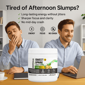 Energy Powder (Yuzu Flavor) - Gripzilla - The Best Grip and Forearm Strength Exercises, Arm Wrestling Tools, Hand Grippers to Improve Grip Strength