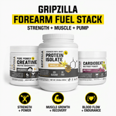 Forearm Fuel Stack - Gripzilla - The Best Grip and Forearm Strength Exercises, Arm Wrestling Tools, Hand Grippers to Improve Grip Strength