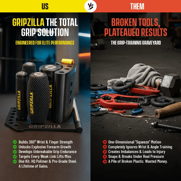 Gripzilla Arm Wrestling Training Kit for Solo Practice - Gripzilla - The Best Grip and Forearm Strength Exercises, Arm Wrestling Tools, Hand Grippers to Improve Grip Strength