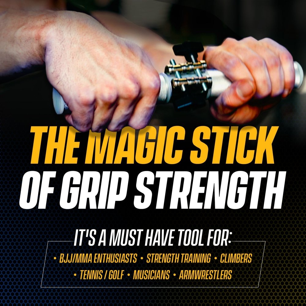 Gripzilla Dynamo - Wrist Roll Forearm Builder - Gripzilla - The Best Grip and Forearm Strength Exercises, Arm Wrestling Tools, Hand Grippers to Improve Grip Strength