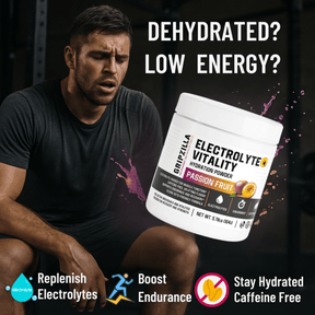 Hydration Powder (Passion Fruit) - Gripzilla - The Best Grip and Forearm Strength Exercises, Arm Wrestling Tools, Hand Grippers to Improve Grip Strength