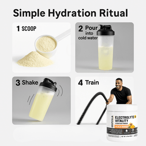 Hydration Powder (Peach Mango) - Gripzilla - The Best Grip and Forearm Strength Exercises, Arm Wrestling Tools, Hand Grippers to Improve Grip Strength