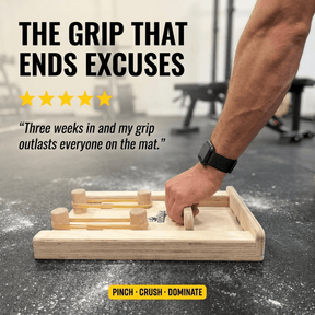 Iron Clutch — Thumb & Finger Grip Trainer - Gripzilla - The Best Grip and Forearm Strength Exercises, Arm Wrestling Tools, Hand Grippers to Improve Grip Strength