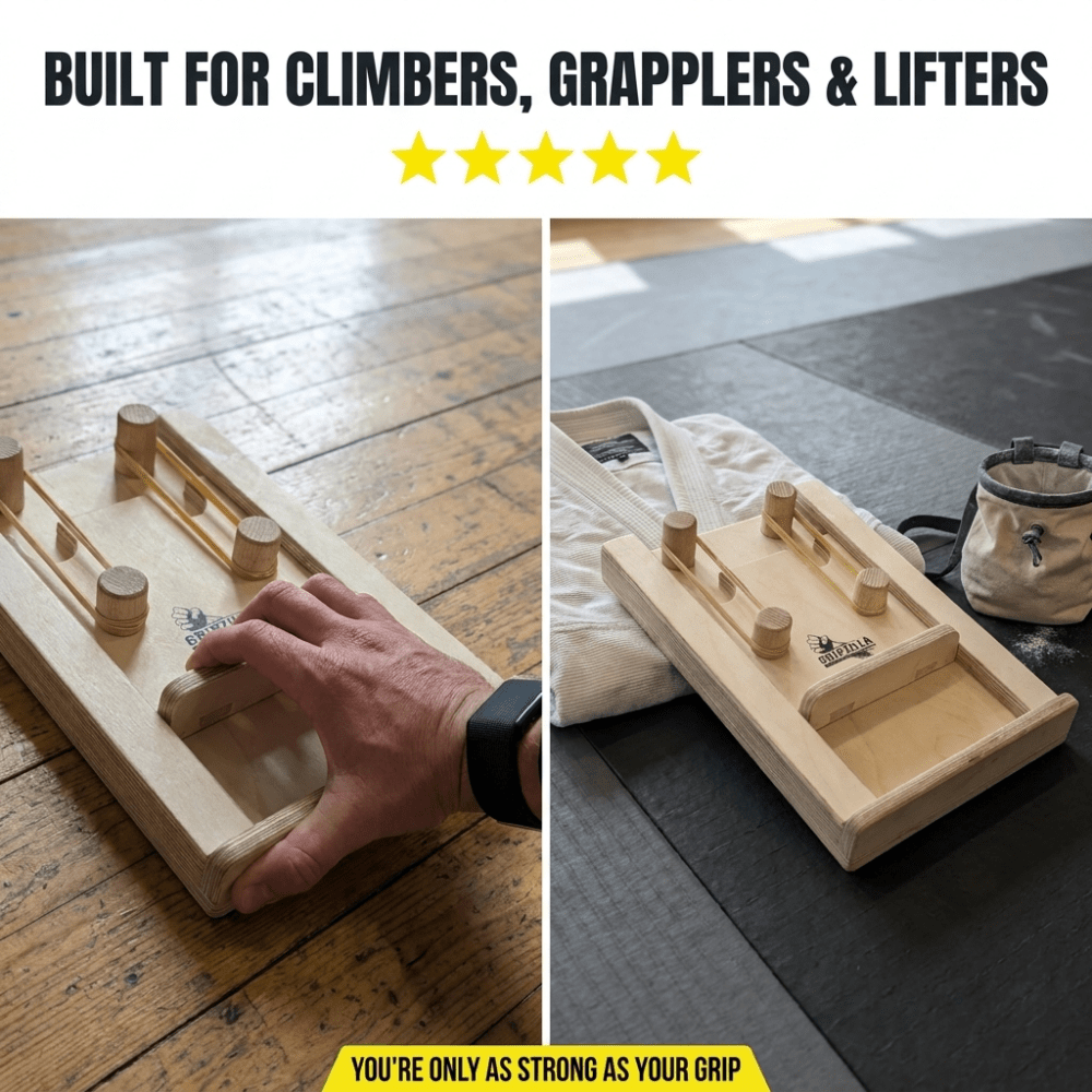 Iron Clutch — Thumb & Finger Grip Trainer - Gripzilla - The Best Grip and Forearm Strength Exercises, Arm Wrestling Tools, Hand Grippers to Improve Grip Strength