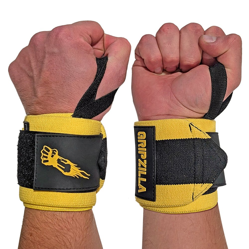 Lifting Wrist Wraps - Gripzilla - The Best Grip and Forearm Strength Exercises, Arm Wrestling Tools, Hand Grippers to Improve Grip Strength