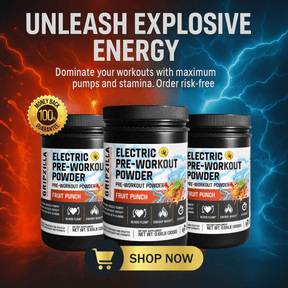 Nitric Shock Pre - Workout Powder (Fruit Punch) - Gripzilla - The Best Grip and Forearm Strength Exercises, Arm Wrestling Tools, Hand Grippers to Improve Grip Strength