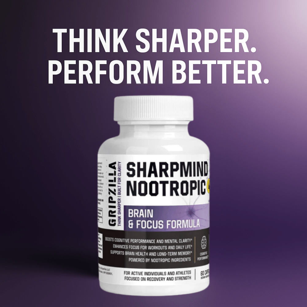 Nootropic Brain & Focus Formula - Gripzilla - The Best Grip and Forearm Strength Exercises, Arm Wrestling Tools, Hand Grippers to Improve Grip Strength