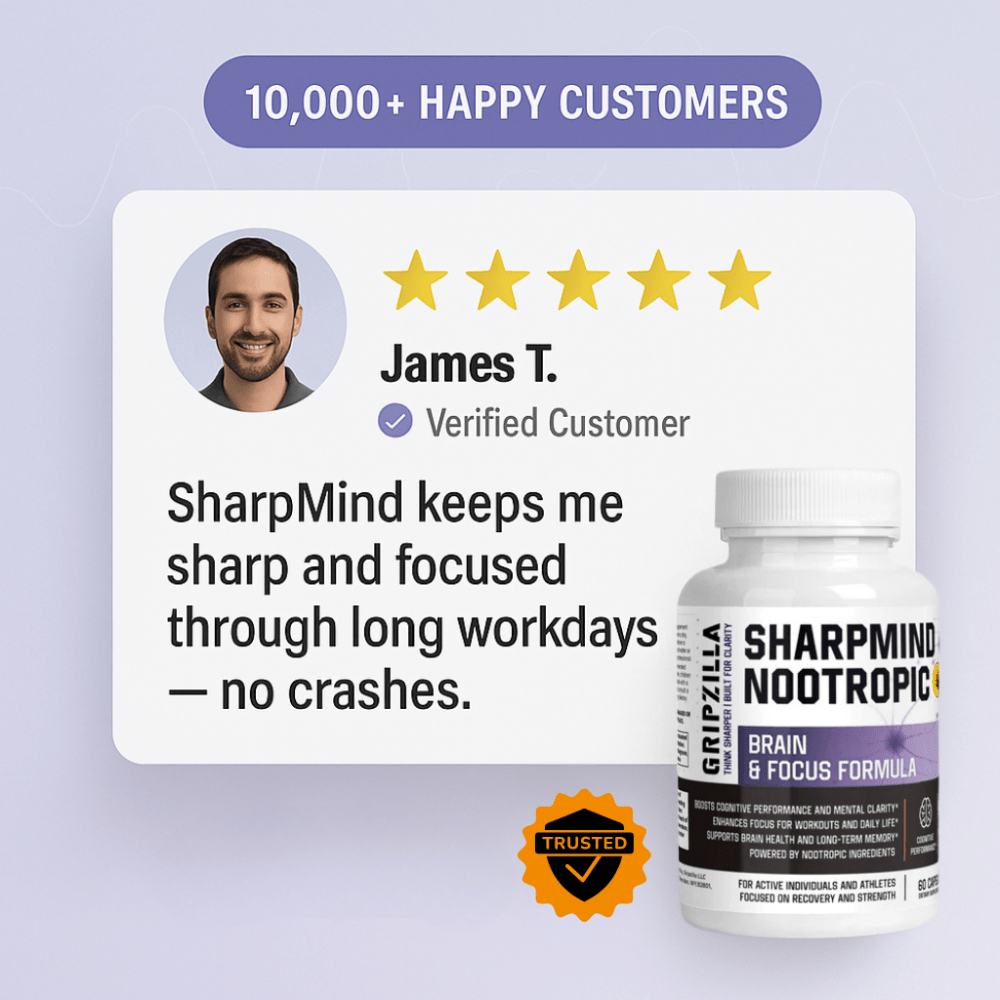 Nootropic Brain & Focus Formula - Gripzilla - The Best Grip and Forearm Strength Exercises, Arm Wrestling Tools, Hand Grippers to Improve Grip Strength