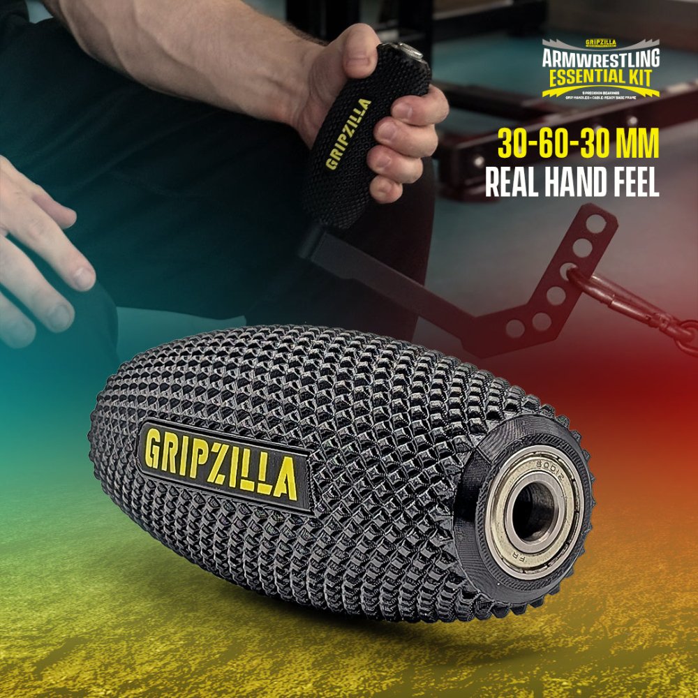 The Grip & Rip Bundle - Gripzilla - The Best Grip and Forearm Strength Exercises, Arm Wrestling Tools, Hand Grippers to Improve Grip Strength