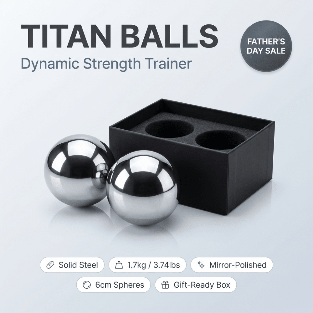 Titan Balls - Gripzilla - The Best Grip and Forearm Strength Exercises, Arm Wrestling Tools, Hand Grippers to Improve Grip Strength