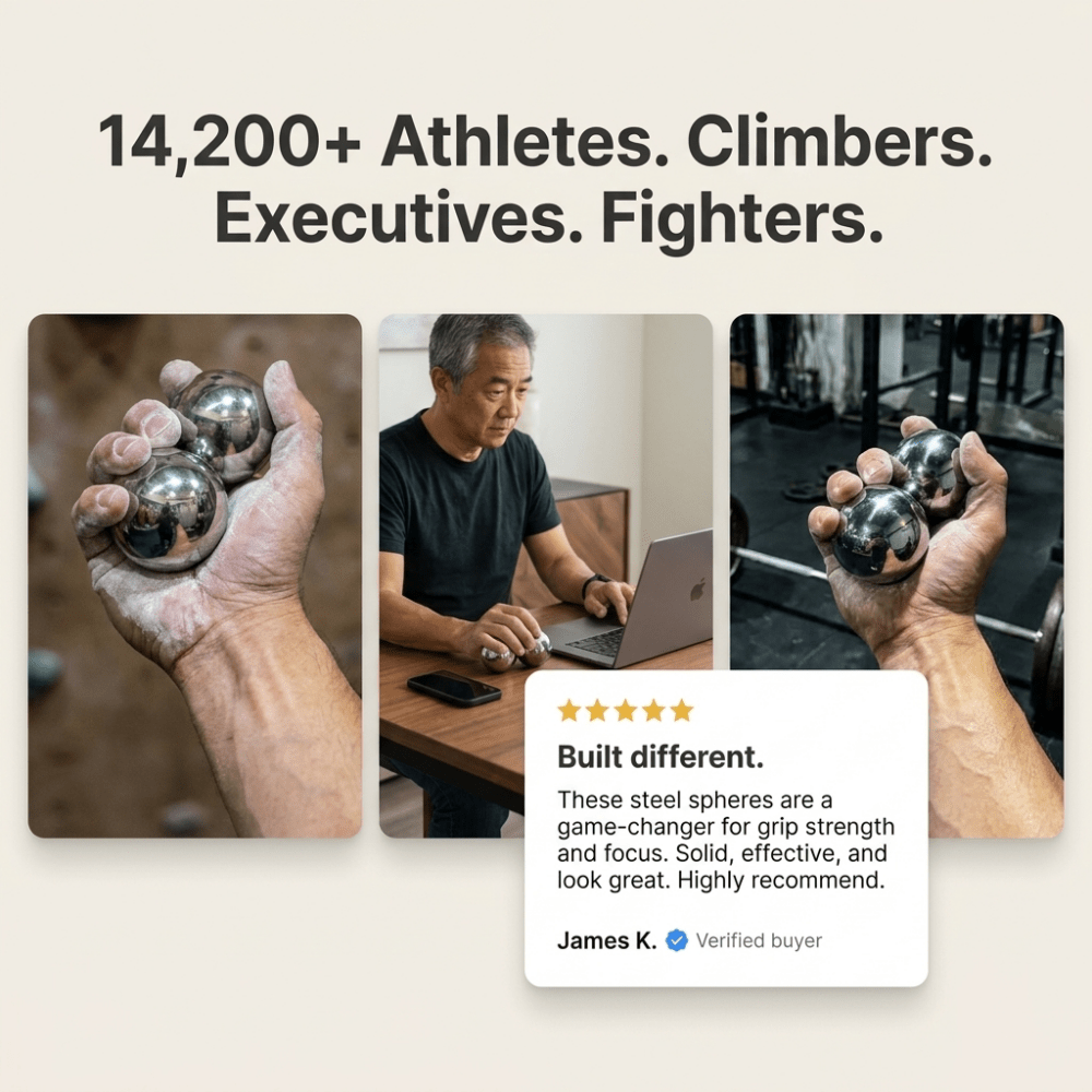 Titan Balls - Gripzilla - The Best Grip and Forearm Strength Exercises, Arm Wrestling Tools, Hand Grippers to Improve Grip Strength