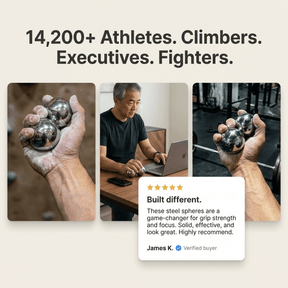 Titan Balls - Gripzilla - The Best Grip and Forearm Strength Exercises, Arm Wrestling Tools, Hand Grippers to Improve Grip Strength