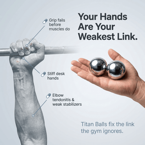 Titan Balls - Gripzilla - The Best Grip and Forearm Strength Exercises, Arm Wrestling Tools, Hand Grippers to Improve Grip Strength