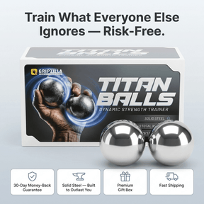 Titan Balls - Gripzilla - The Best Grip and Forearm Strength Exercises, Arm Wrestling Tools, Hand Grippers to Improve Grip Strength