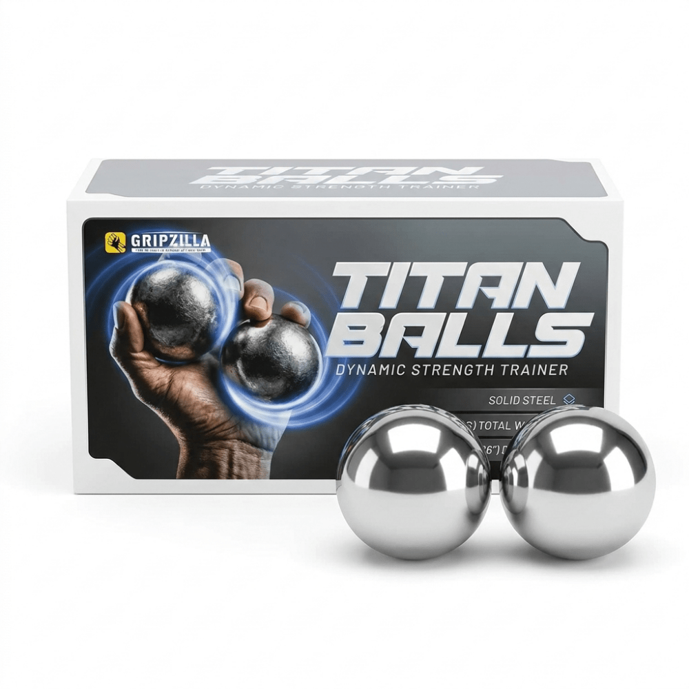 Titan Balls - Gripzilla - The Best Grip and Forearm Strength Exercises, Arm Wrestling Tools, Hand Grippers to Improve Grip Strength