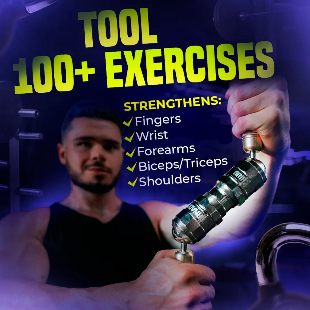 Tornado - The Most Powerful Grip and Forearm Builder - Gripzilla - The Best Grip and Forearm Strength Exercises, Arm Wrestling Tools, Hand Grippers to Improve Grip Strength