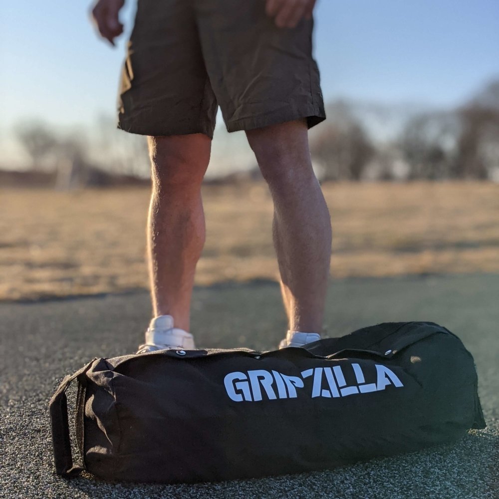 GripBag Sandbag Adjustable Weight Workout Kit - Gripzilla - The Best Grip and Forearm Strength Exercises, Arm Wrestling Tools, Hand Grippers to Improve Grip Strength