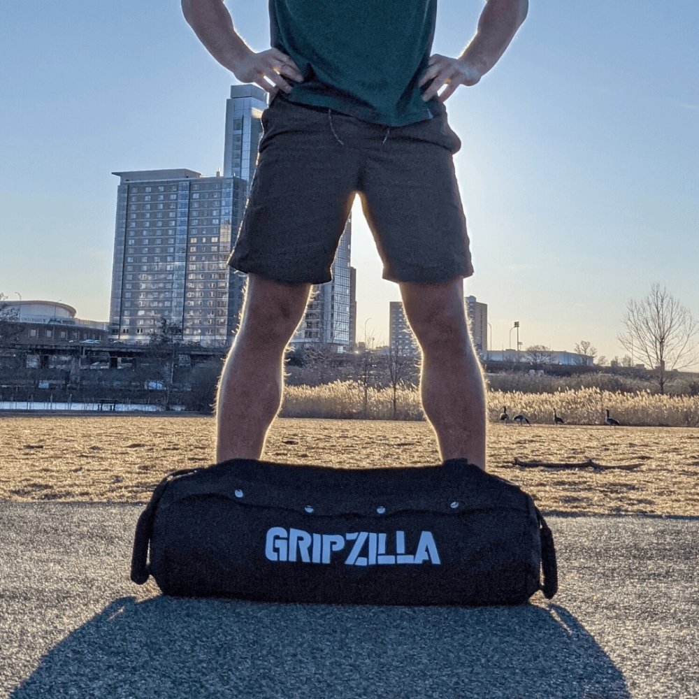 GripBag Sandbag Adjustable Weight Workout Kit - Gripzilla - The Best Grip and Forearm Strength Exercises, Arm Wrestling Tools, Hand Grippers to Improve Grip Strength