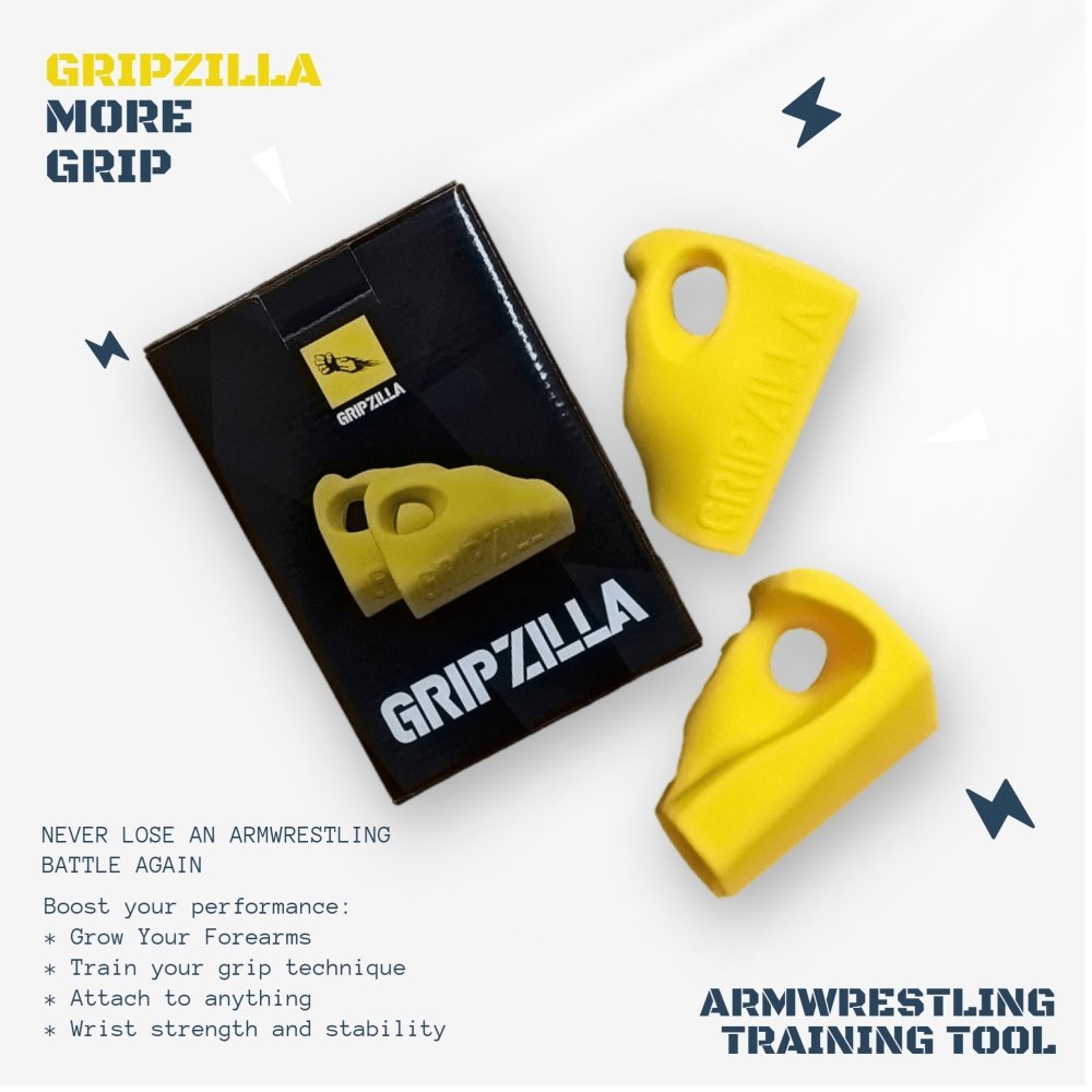GRIPZILLA Armwrestling Handle Cable Dumbell Attachment Grip Kit (PAIR) - Gripzilla - The Best Grip and Forearm Strength Exercises, Arm Wrestling Tools, Hand Grippers to Improve Grip Strength