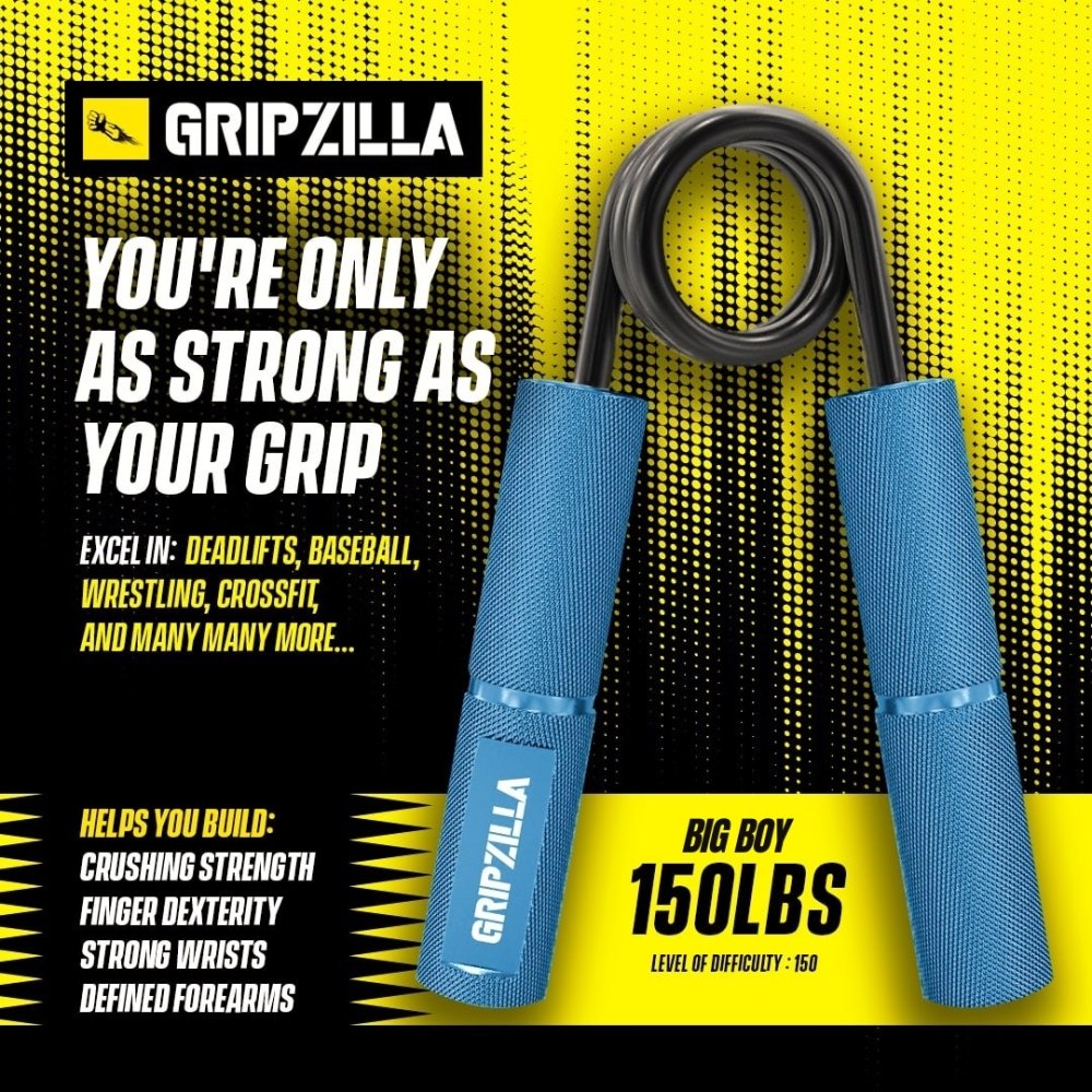 Gripzilla 'BIG BOY" Individual Gripper - 150LB [USA Only] - Gripzilla - The Best Grip and Forearm Strength Exercises, Arm Wrestling Tools, Hand Grippers to Improve Grip Strength