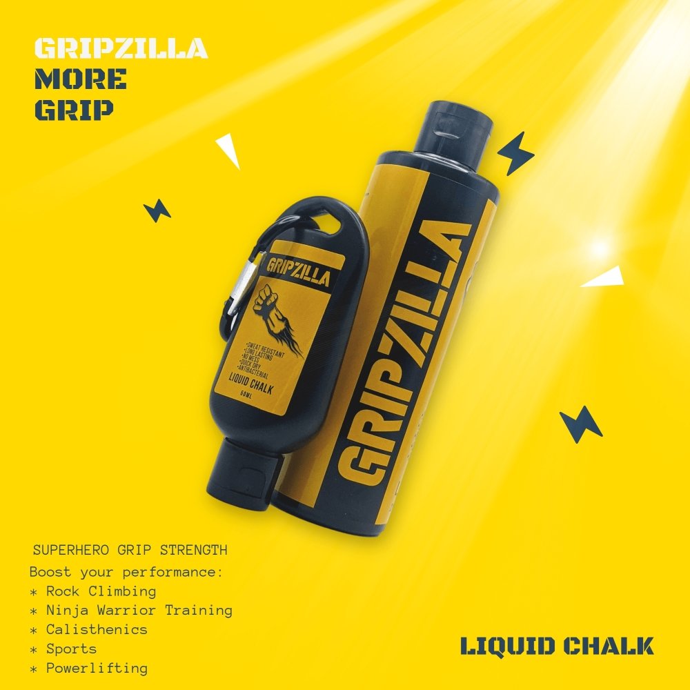 Gripzilla Liquid Chalk Combo Kit (250ml +50ml) - [USA ONLY] - Gripzilla - The Best Grip and Forearm Strength Exercises, Arm Wrestling Tools, Hand Grippers to Improve Grip Strength