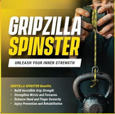 Gripzilla Spinster - Gripzilla - The Best Grip and Forearm Strength Exercises, Arm Wrestling Tools, Hand Grippers to Improve Grip Strength