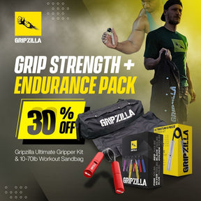 Gripzilla Ultimatum (Grip Strength Building 6pc Kit) - Gripzilla - The Best Grip and Forearm Strength Exercises, Arm Wrestling Tools, Hand Grippers to Improve Grip Strength