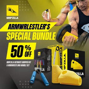 Gripzilla Ultimatum (Grip Strength Building 6pc Kit) - Gripzilla - The Best Grip and Forearm Strength Exercises, Arm Wrestling Tools, Hand Grippers to Improve Grip Strength